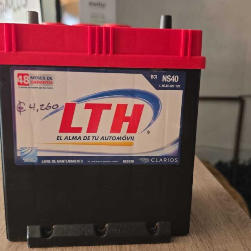 BATERIA LTH modelo NS40 12V  PARA AUTOS COMPACTOS